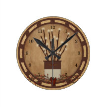 Branch Lights Wall Clock