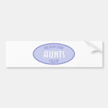 Brand New Aunts Club (Purple) Bumper Sticker