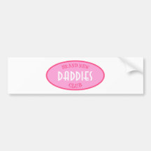 Brand New Daddies Club (Pink) Bumper Stickers