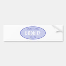 Brand New Daddies Club (Purple) Bumper Sticker