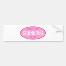 Brand New Grandmas Club (Pink) Bumper Sticker