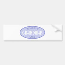 Brand New Grandmas Club (Purple) Bumper Sticker