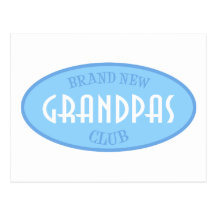 Brand New Grandpas Club (Blue) Postcard