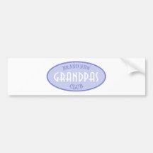 Brand New Grandpas Club (Purple) Bumper Stickers