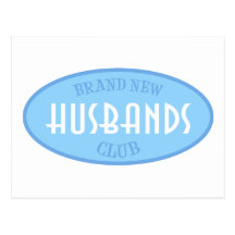 Brand New Husbands Club (Blue) Postcards
