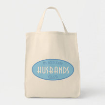 Brand New Husbands Club (Blue) Tote Bags
