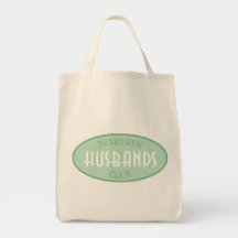 Brand New Husbands Club (Green) Tote Bags