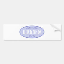 Brand New Husbands Club (Purple) Bumper Sticker
