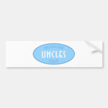 Brand New Uncles Club (Blue) Bumper Stickers