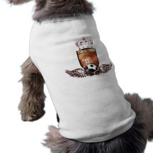 Brasão dos fás de futebol portuguesa doggie shirt