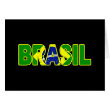 Brasil Flag Card