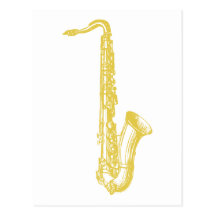 Brass Sax Postcards