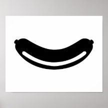 Bratwurst BBQ sausage Poster
