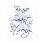Brave Smart Strong Postcard