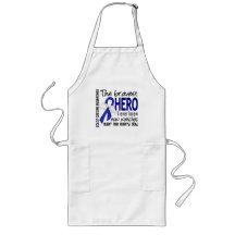 Bravest Hero I Ever Knew Colon Cancer Aprons