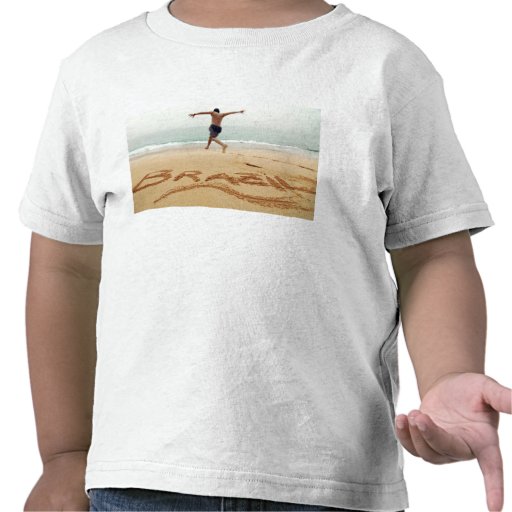BRAZIL. Barechest man wearing a swimming suit Tshirts