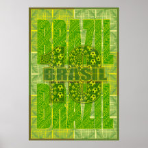 Brazil Brasil  Amazon Inspired Soccer 10 Sports Posters