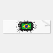 Brazil Flag Bumper Stickers