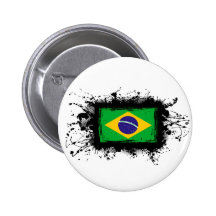 Brazil Flag Button
