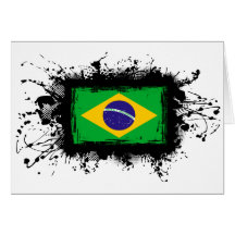 Brazil Flag Greeting Card