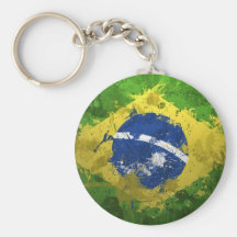 Brazil-Flag- Keychain
