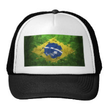 Brazil-Flag- Mesh Hat
