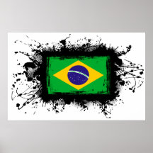 Brazil Flag Posters