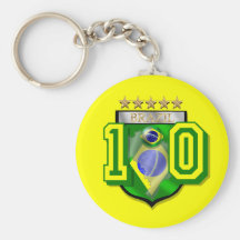 Brazil Soccer Keychain