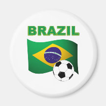 Brazil World Cup T-Shirt Flag Fridge Magnet