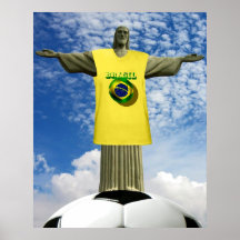 Brazilian Soccer Brazil cup winners 2014 Soccer Print