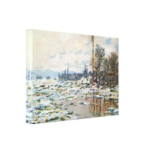 Break Up of Ice by Claude Monet Gallery Wrap Canvas