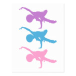 Breakdancer Silhouette Postcard