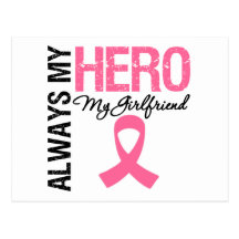 Breast Cancer Always My Hero My Girlfriend Post Card