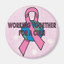 Breast Cancer Cure Fridge Magnets