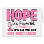 Breast Cancer HOPE 1 Greeting Card