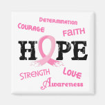 Breast Cancer HOPE 7.1 Refrigerator Magnets