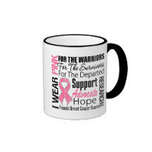 Breast Cancer I Wear Pink Ribbon TRIBUTE Mug