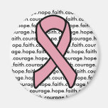 Breast Cancer Ribbon courage and hope Magnets