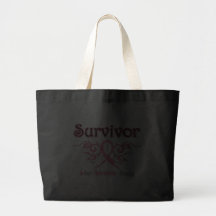 Breast Cancer Survivor Tribal Ribbon Bags