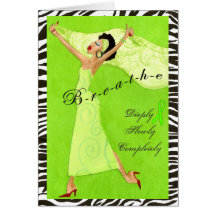 "BREATHE" Diva Lime cards