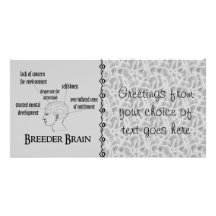 Breeder Brain Customized Photo Card