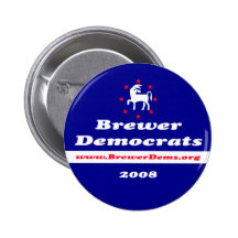 Brewer Democrats 2008 Button