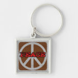 Brick Wall Peace T-shirts and Gifts Key Chains