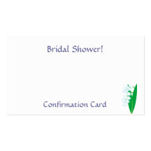Bridal Shower!, Confirmation-Customise Business Card