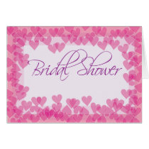 Bridal Shower Heart Card cards