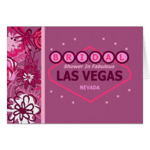 BRIDAL SHOWER In Fabulous Las Vegas Card
