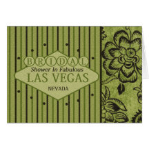 BRIDAL Shower In Fabulous Las Vegas Card