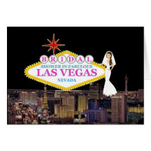 Bridal Shower In Fabulous Las Vegas Card