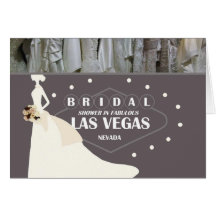 BRIDAL SHOWER IN FABULOUS LAS VEGAS Card