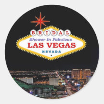 BRIDAL Shower in Fabulous Las Vegas Sticker